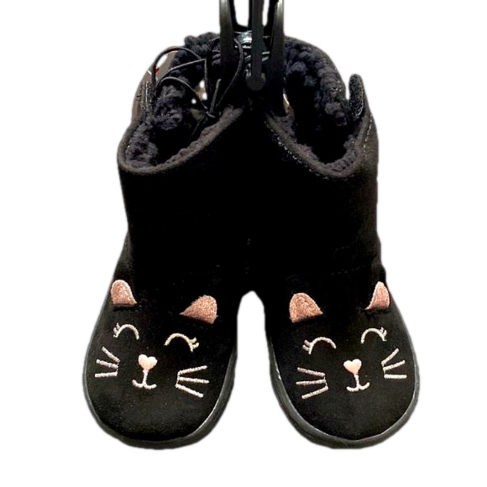Infants 6M Black Cat Boots - NWT